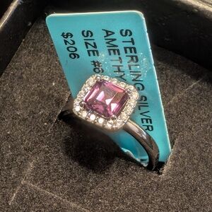 Sterling Silver Amethyst Ring